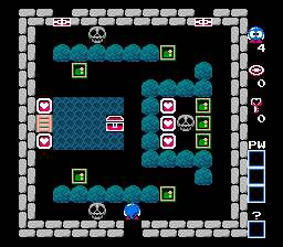 Eggerland: Meikyū no Fukkatsu (NES) screenshot: The second room