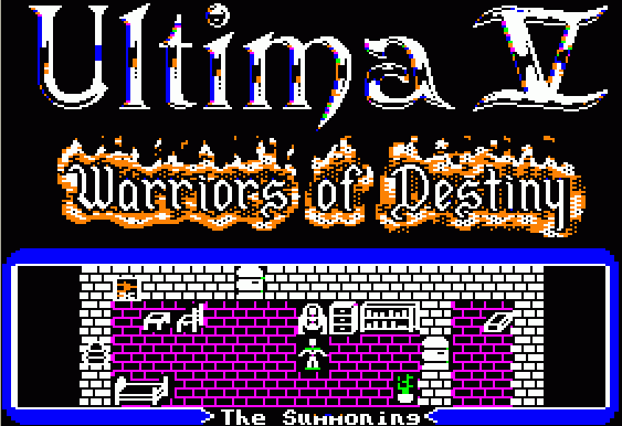 Ultima V: Warriors of Destiny (Apple II) screenshot: Title Screen