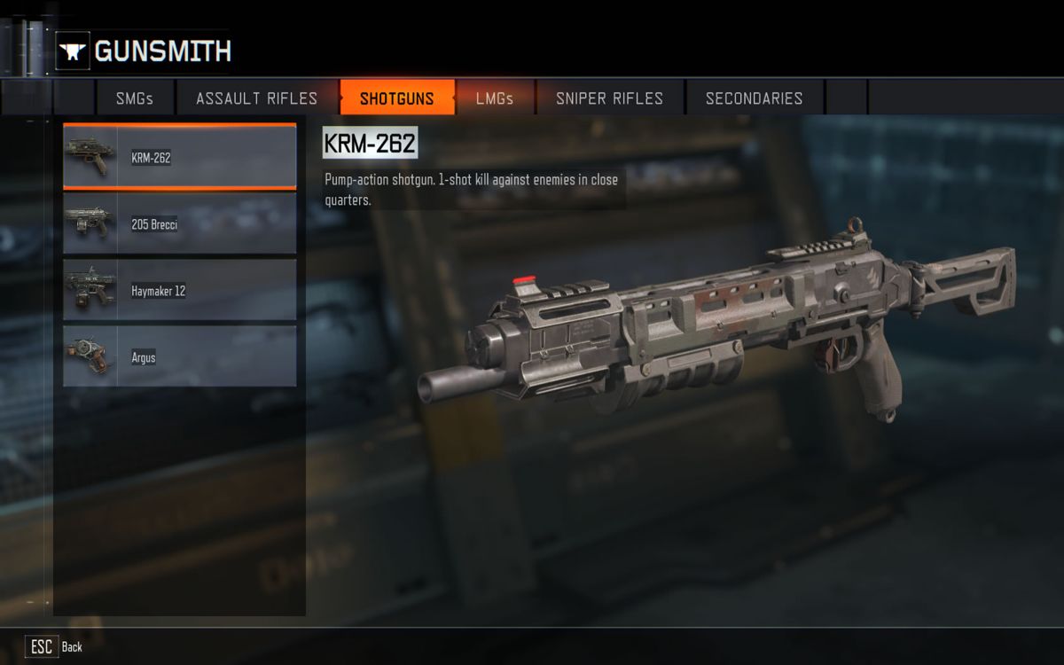 Call of Duty: Black Ops III (Windows) screenshot: Gunsmith