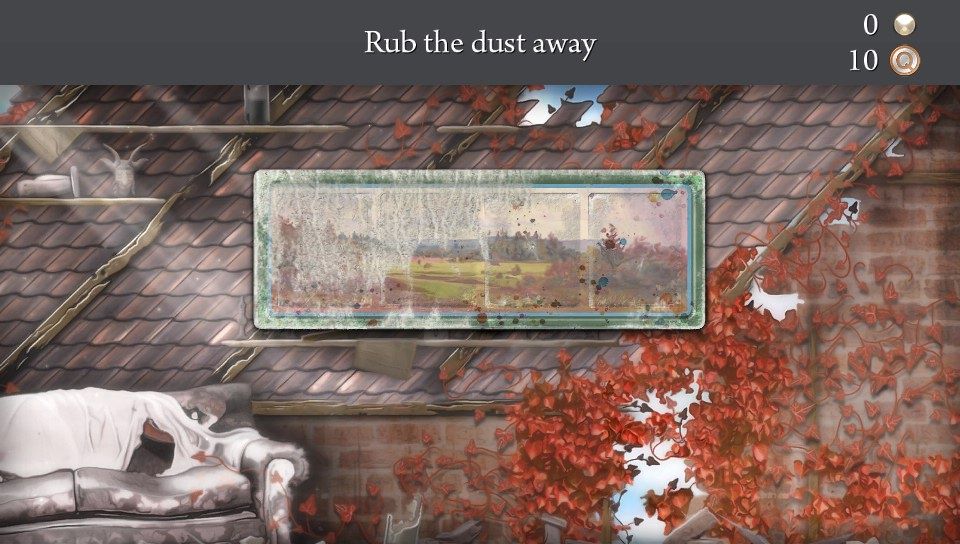 Quell: Memento (PS Vita) screenshot: Rub the dust away to unlock memories (Trial version)