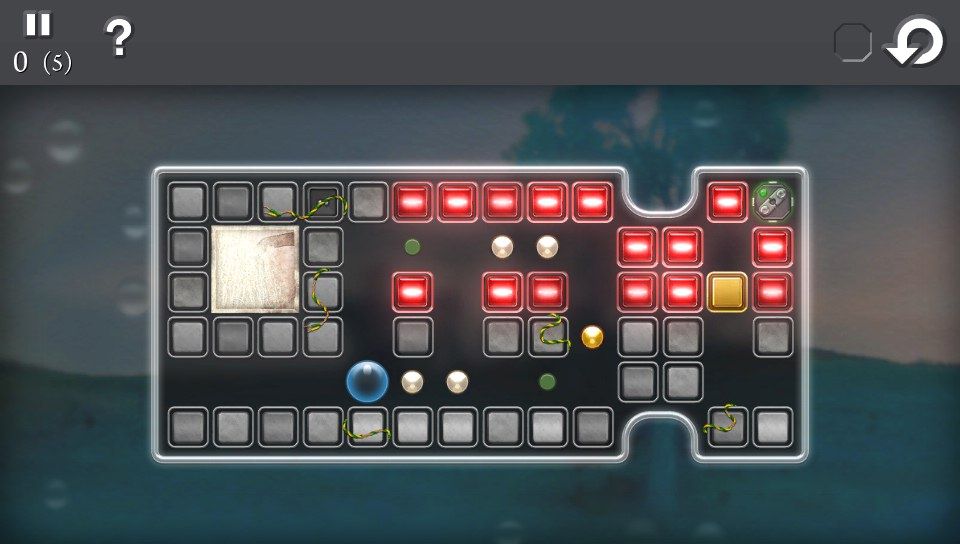 Quell: Memento (PS Vita) screenshot: Green dots turn into a blockade once passed through (Trial version)