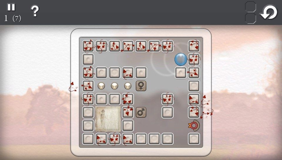 Quell: Memento (PS Vita) screenshot: Pair the symbols to make them disappear (Trial version)