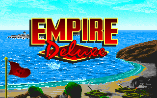 Empire Deluxe (DOS) screenshot: Title Screen and Finish of Introduction