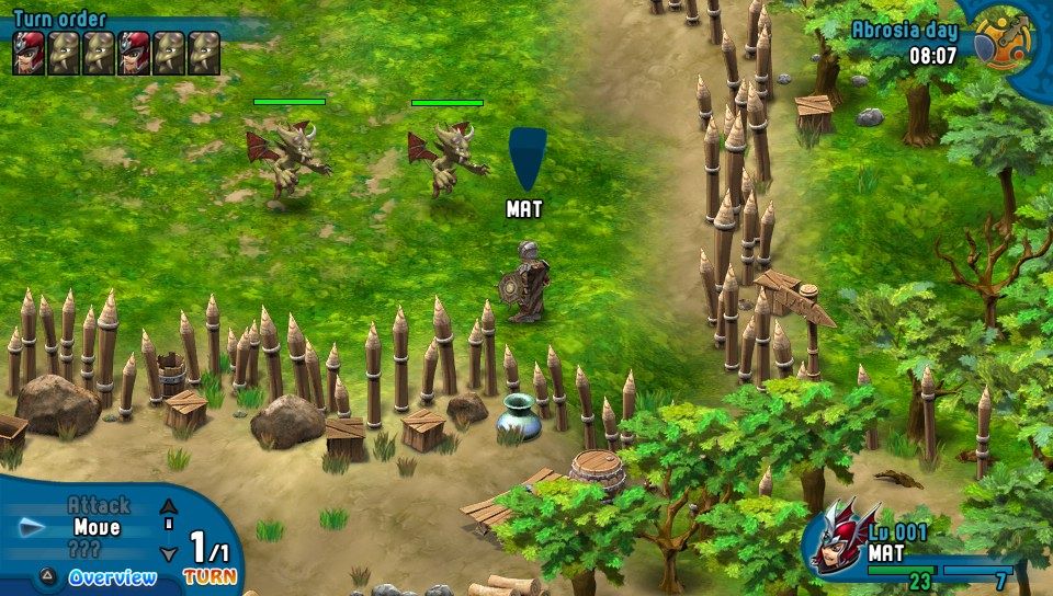 Rainbow Moon (PS Vita) screenshot: Fighting two enemies at once (Trial version)