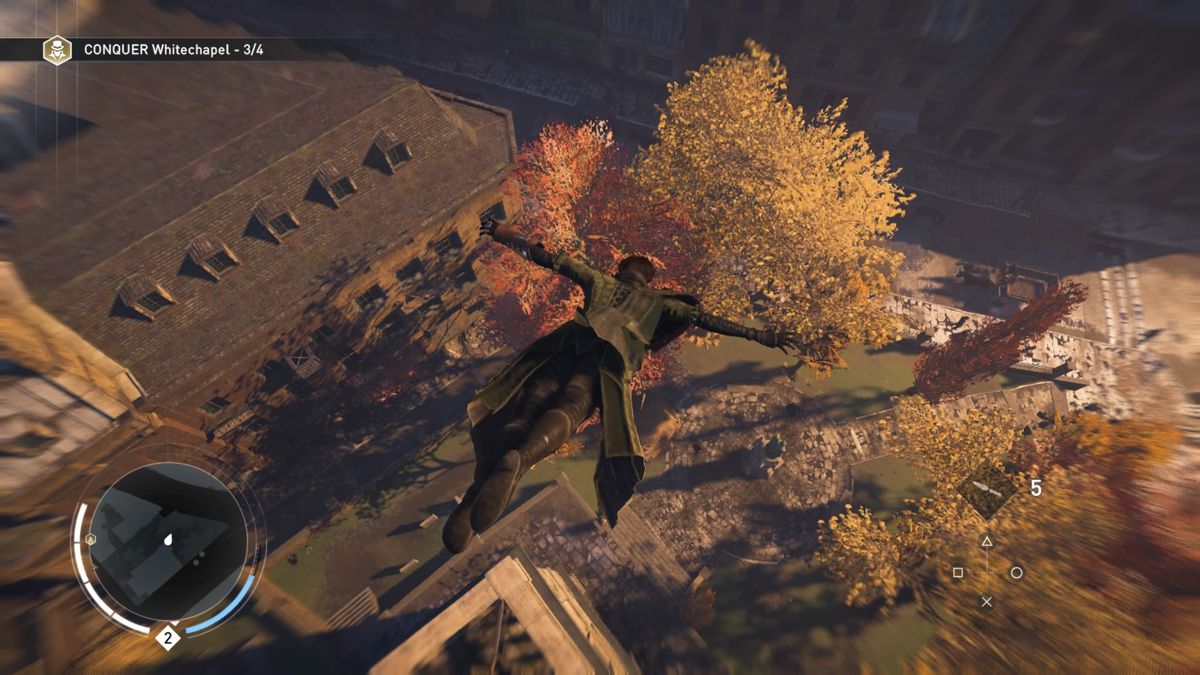 Assassin's Creed: Syndicate (PlayStation 4) screenshot: A leap of faith