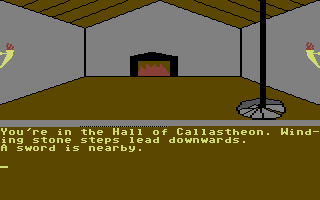 Empire of Karn (Commodore 64) screenshot: Starting location