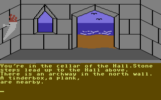 Empire of Karn (Commodore 64) screenshot: Finding some objects