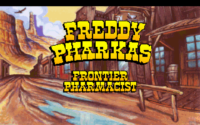 Freddy Pharkas: Frontier Pharmacist (DOS) screenshot: Title screen