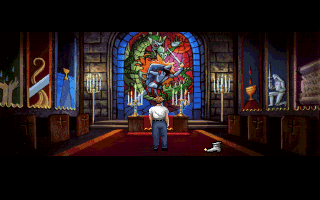 Gabriel Knight: Sins of the Fathers (DOS) screenshot: The chapel at Schloss Ritter