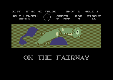 Screenshot of Nick Faldo's Championship Golf (Commodore 64, 1992 ...