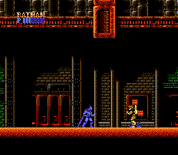 Batman: The Video Game (NES) screenshot: Facing an enemy.