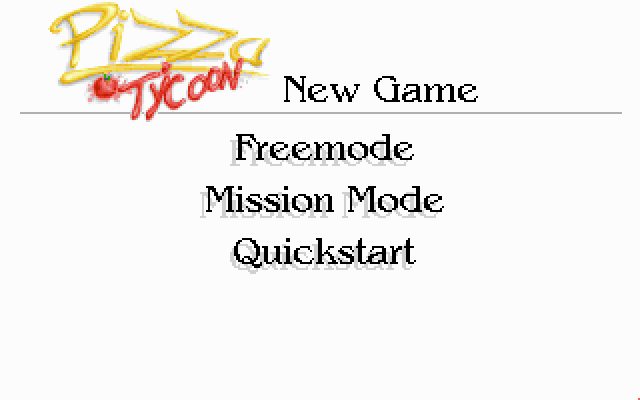 Pizza Tycoon (DOS) screenshot: Game Mode