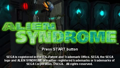 Alien Syndrome (PSP) screenshot: Title screen