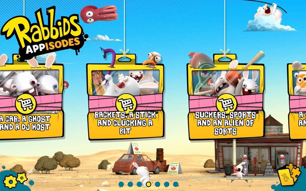Rabbids Appisodes (Android) screenshot: Browsing the available episodes.