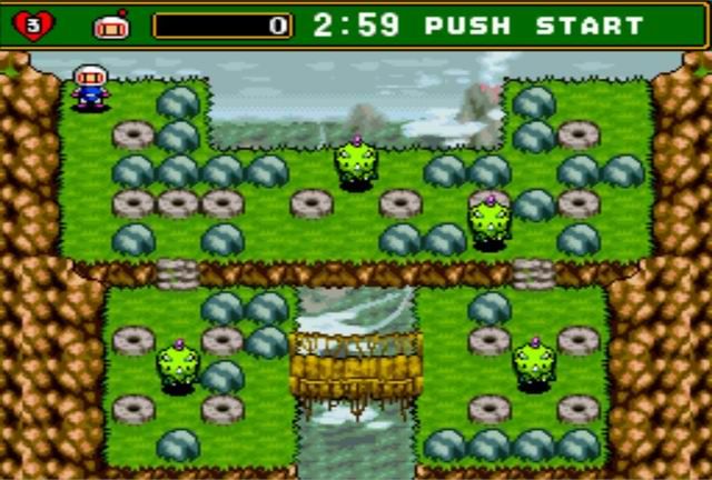 Super Bomberman 4 (SNES) screenshot: Level 1-1