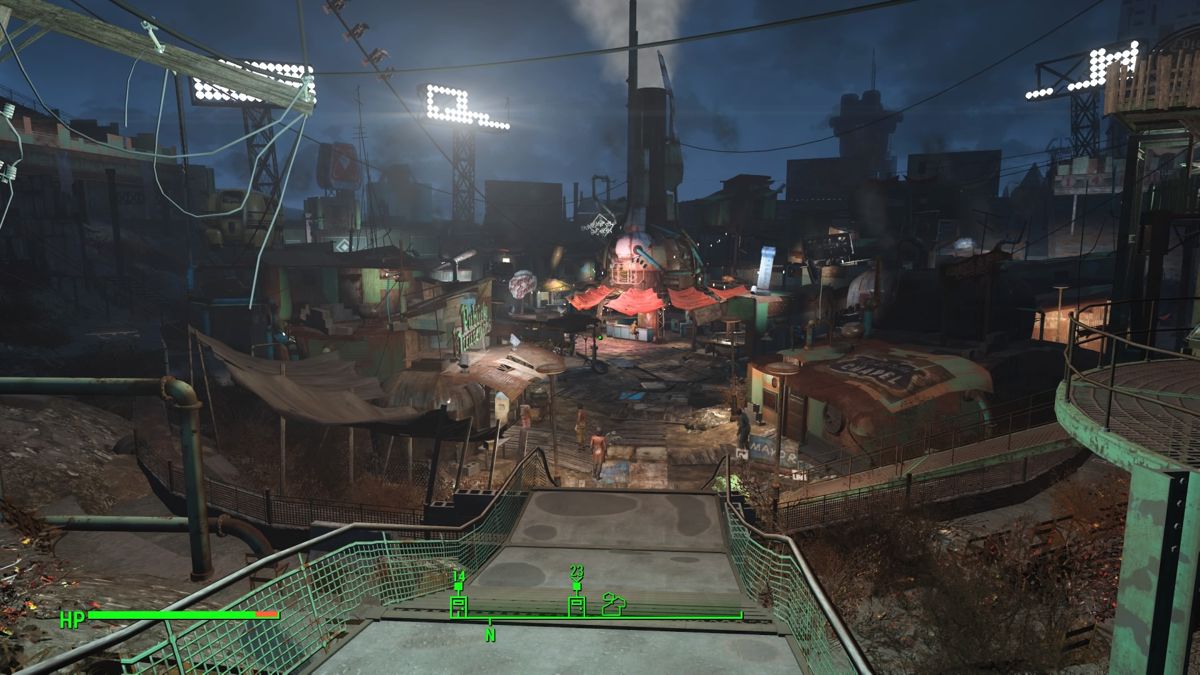 Fallout 4 (PlayStation 4) screenshot: Welcome to the Diamond city