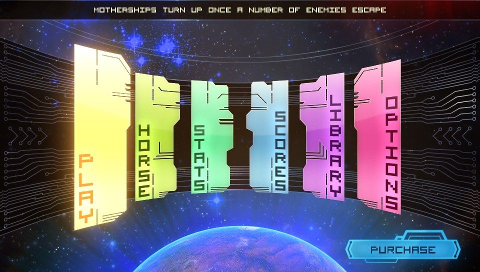 Big Sky: Infinity (PS Vita) screenshot: Main menu (Trial version)