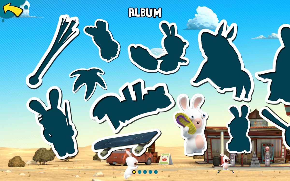 Rabbids Appisodes (Android) screenshot: I only have one character so far.