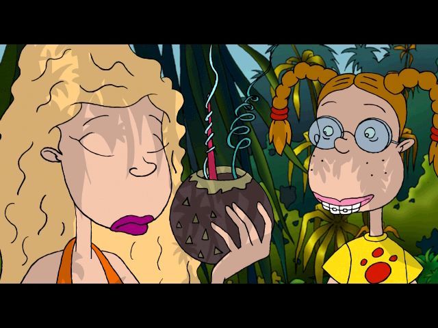 Rugrats Go Wild (Windows) screenshot: Using the coconut radio to locate more parents