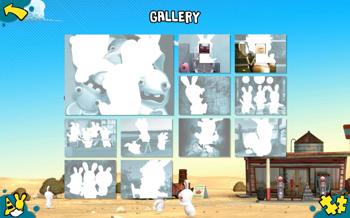 Rabbids Appisodes (Android) screenshot: The gallery with pictures