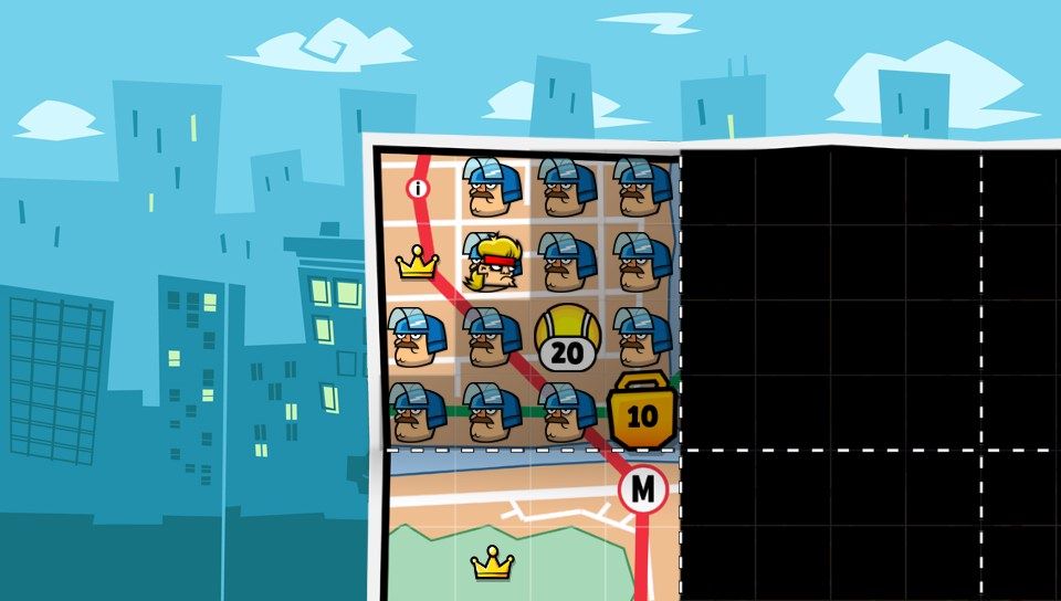 Tennis in the Face (PS Vita) screenshot: World map (Trial version)