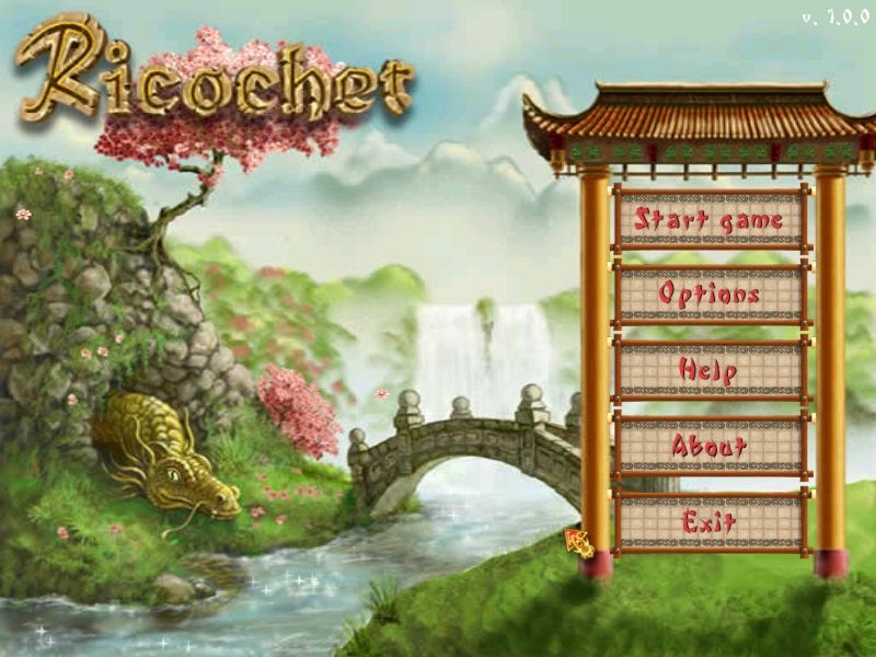 Ricochet (Windows) screenshot: The main menu