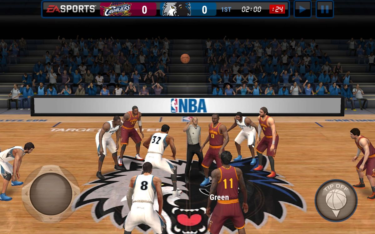 NBA Live: Mobile (Android) screenshot: The tip-off