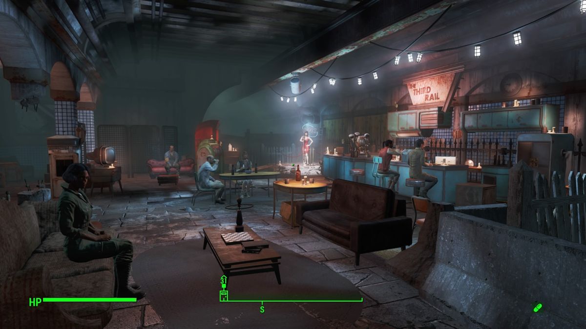 Fallout 4 (PlayStation 4) screenshot: The Third Rail nightclub