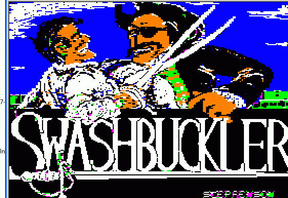 Swashbuckler (Apple II) screenshot: Title
