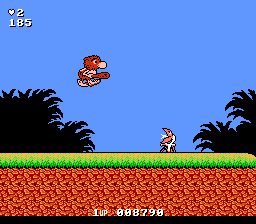 Big Nose the Caveman (NES) screenshot: Don't scare me like that!