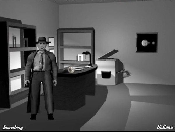 The Goat in the Grey Fedora (Browser) screenshot: Inside Mr. Ledbetter's office.