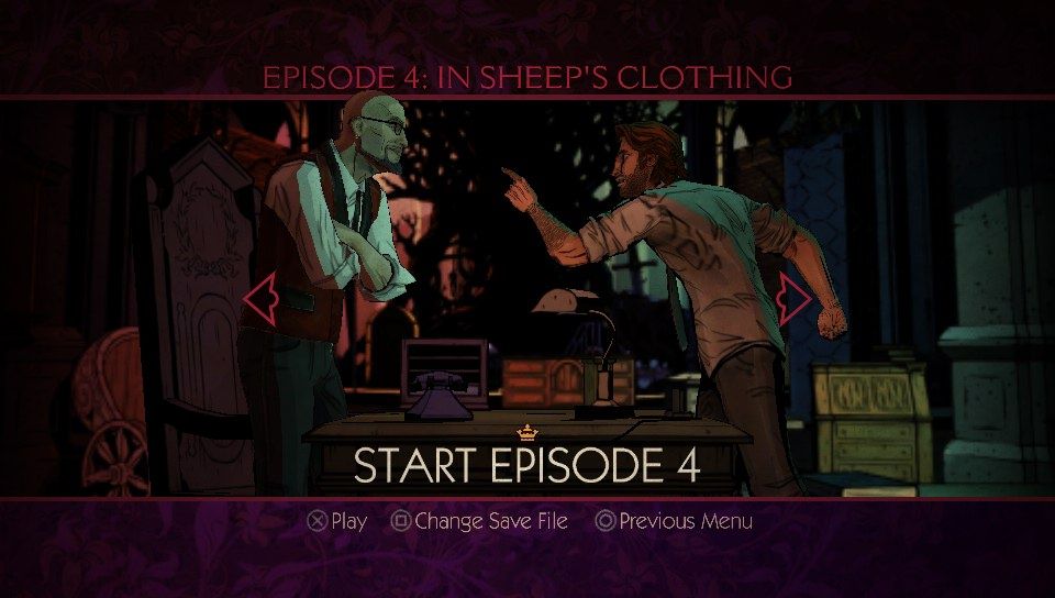 Screenshot of The Wolf Among Us (PS Vita, 2013) MobyGames