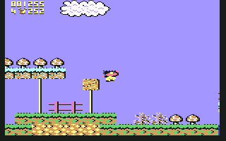Terry's Big Adventure (Commodore 64) screenshot: Jumping