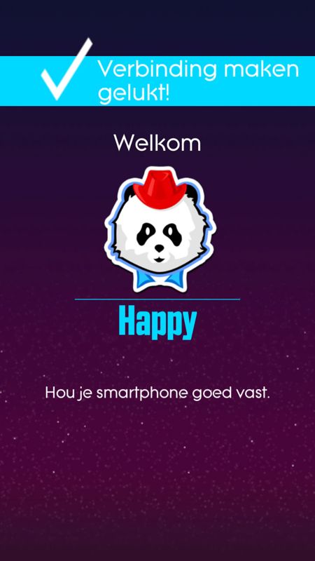 Just Dance 2017 (Windows) screenshot: Controller app: the app has been synced using the local network (Dutch Android version).