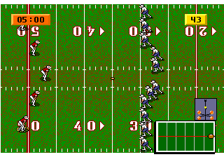 Joe Montana II: Sports Talk Football (Genesis) screenshot: Kick-off