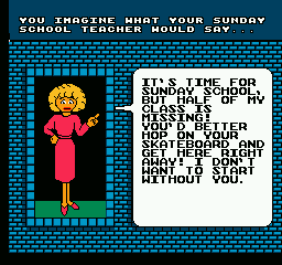 Sunday Funday: The Ride (NES) screenshot: Cut-scene