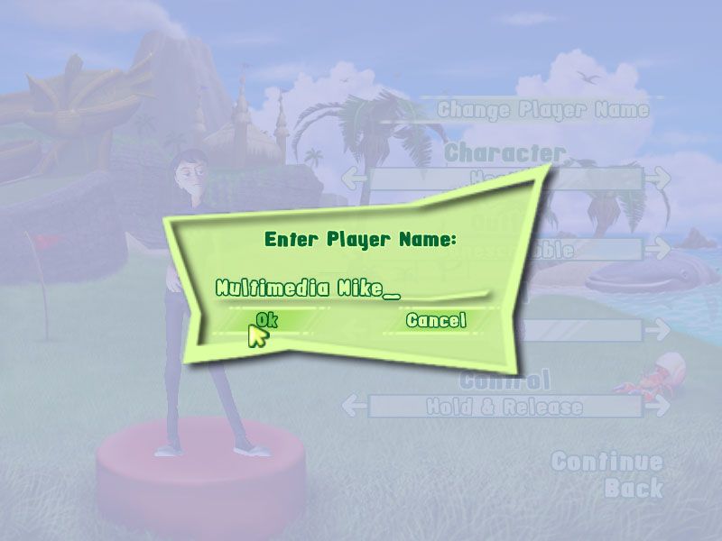 3D Ultra Mini Golf Adventures: Lost Island (Windows) screenshot: Game entry
