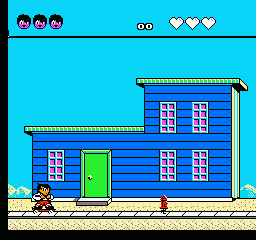 Sunday Funday: The Ride (NES) screenshot: The level starts.