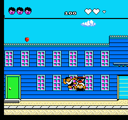 Sunday Funday: The Ride (NES) screenshot: Getting jump kicked.