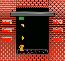 Sunday Funday: The Ride (NES) screenshot: Throwing a fish towards the basket.