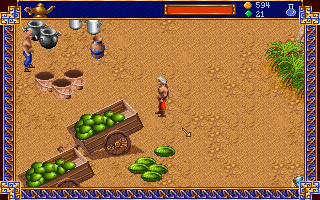 Al-Qadim: The Genie's Curse (DOS) screenshot: Bazaar.