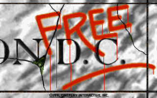 Free D.C! (DOS) screenshot: Title screen