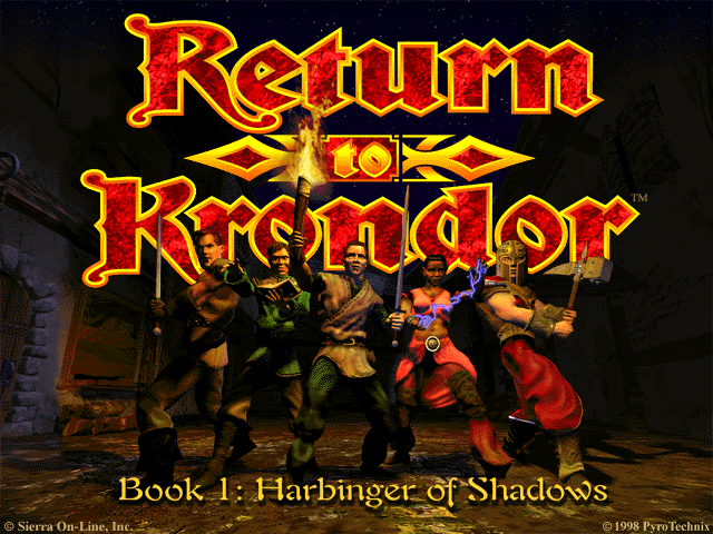 Return to Krondor (Windows) screenshot: Title screen