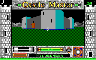 Castle Master (DOS) screenshot: Just outside the castle