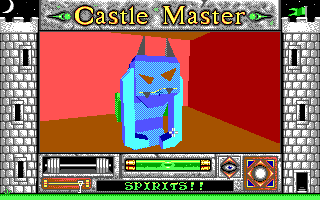 Castle Master (DOS) screenshot: One of the enemies (spirits) you'll encounter in the castle.