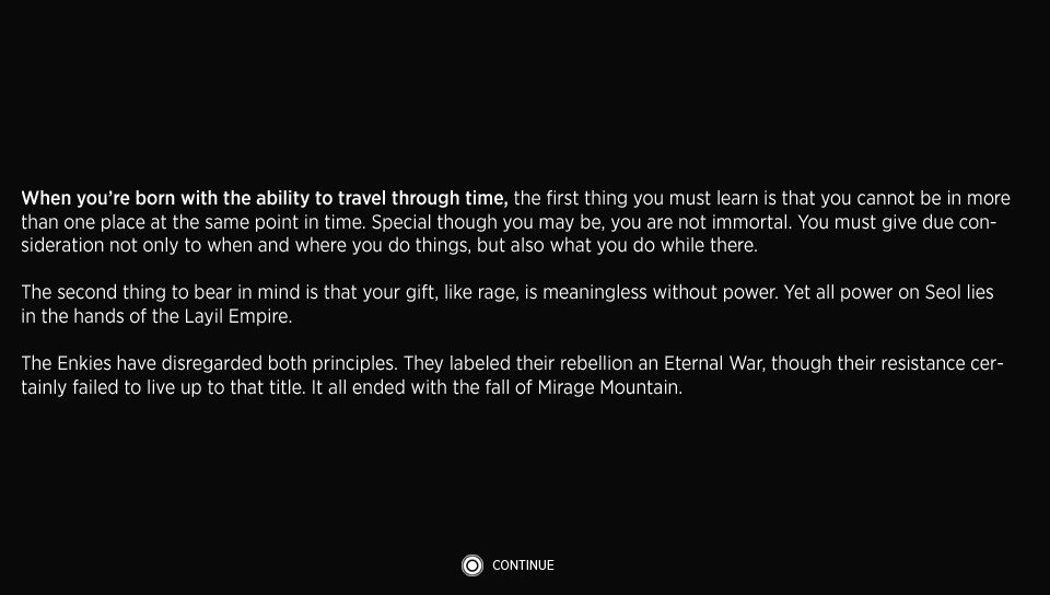 Sine Mora (PS Vita) screenshot: The story (Trial version)