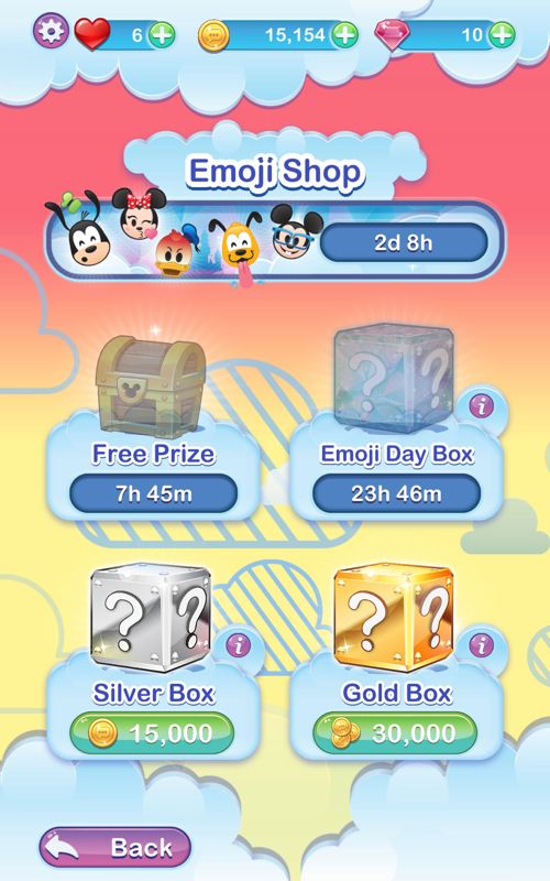 Disney Emoji Blitz (Android) screenshot: The Emoji Shop