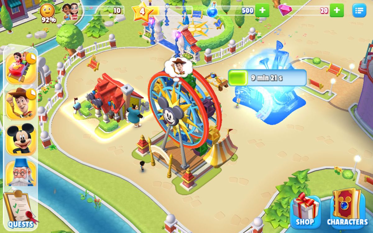 Screenshot of Disney Magic Kingdoms (Android, 2016) - MobyGames