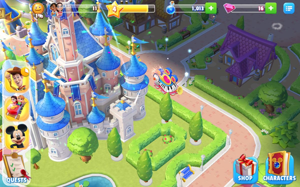 Screenshot Of Disney Magic Kingdoms Android 2016 Mobygames