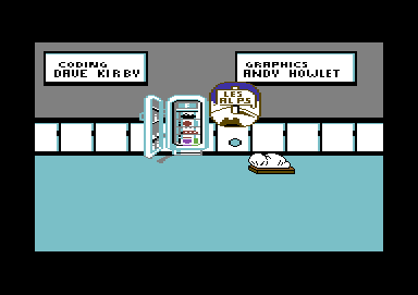 Garfield: Winter's Tail (Commodore 64) screenshot: Credits and level start
